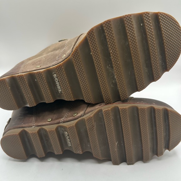 Sorel Joan of Arctic™ Leather Wedge Boot | Kettle Brown| Waterproof Size 9:5 - Picture 7 of 9